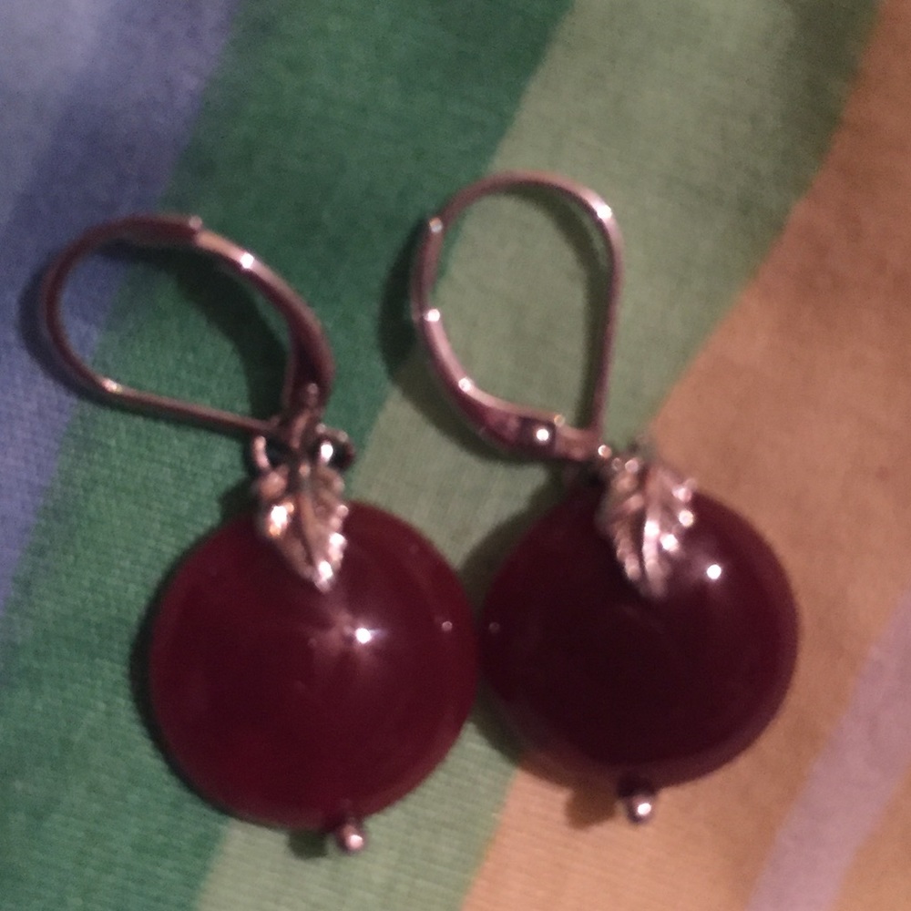 Jade earrings